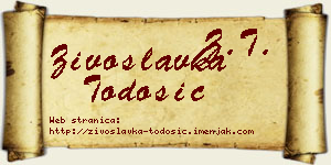 Živoslavka Todosić vizit kartica
